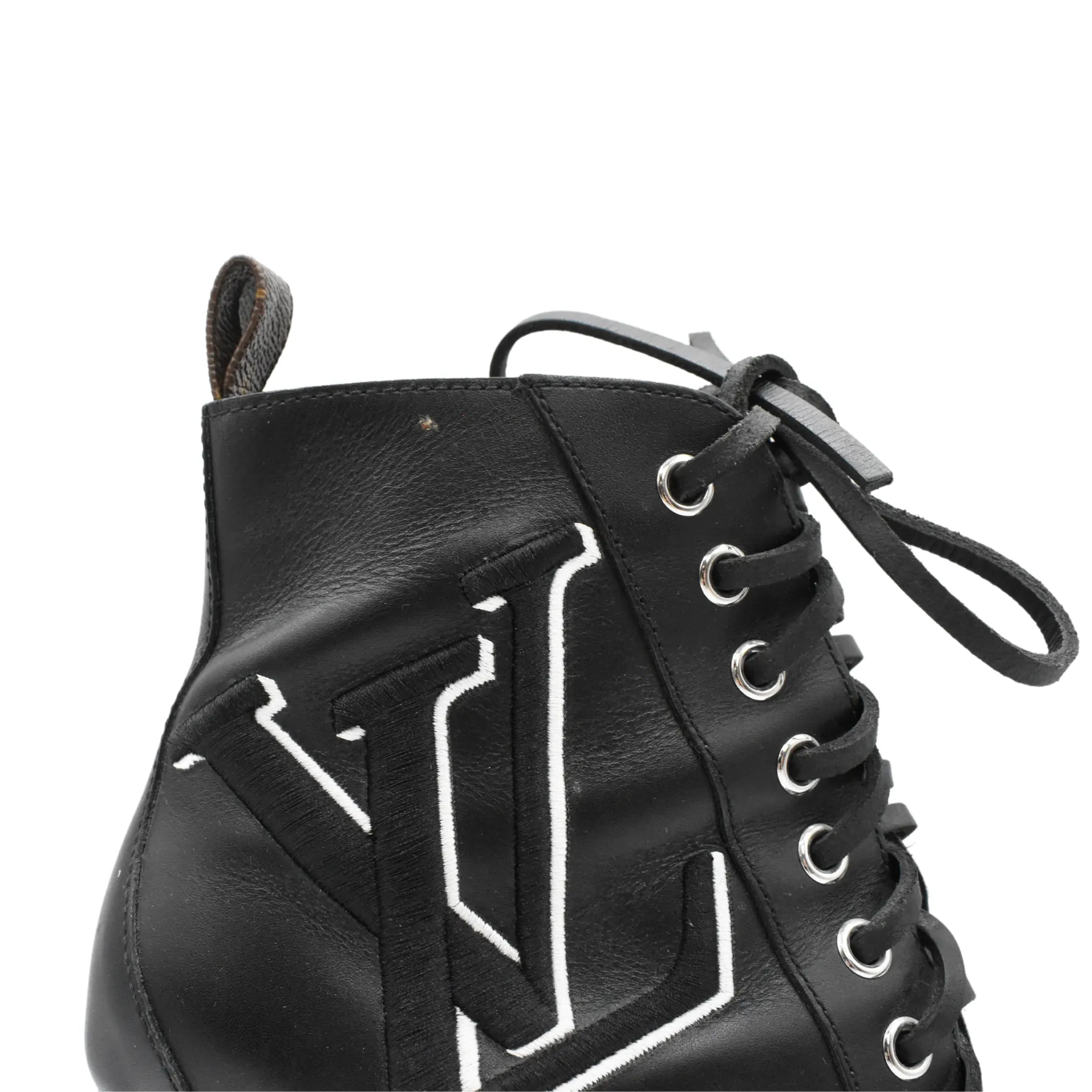 LOUIS VUITTON Black SIZE 39.5 Boots