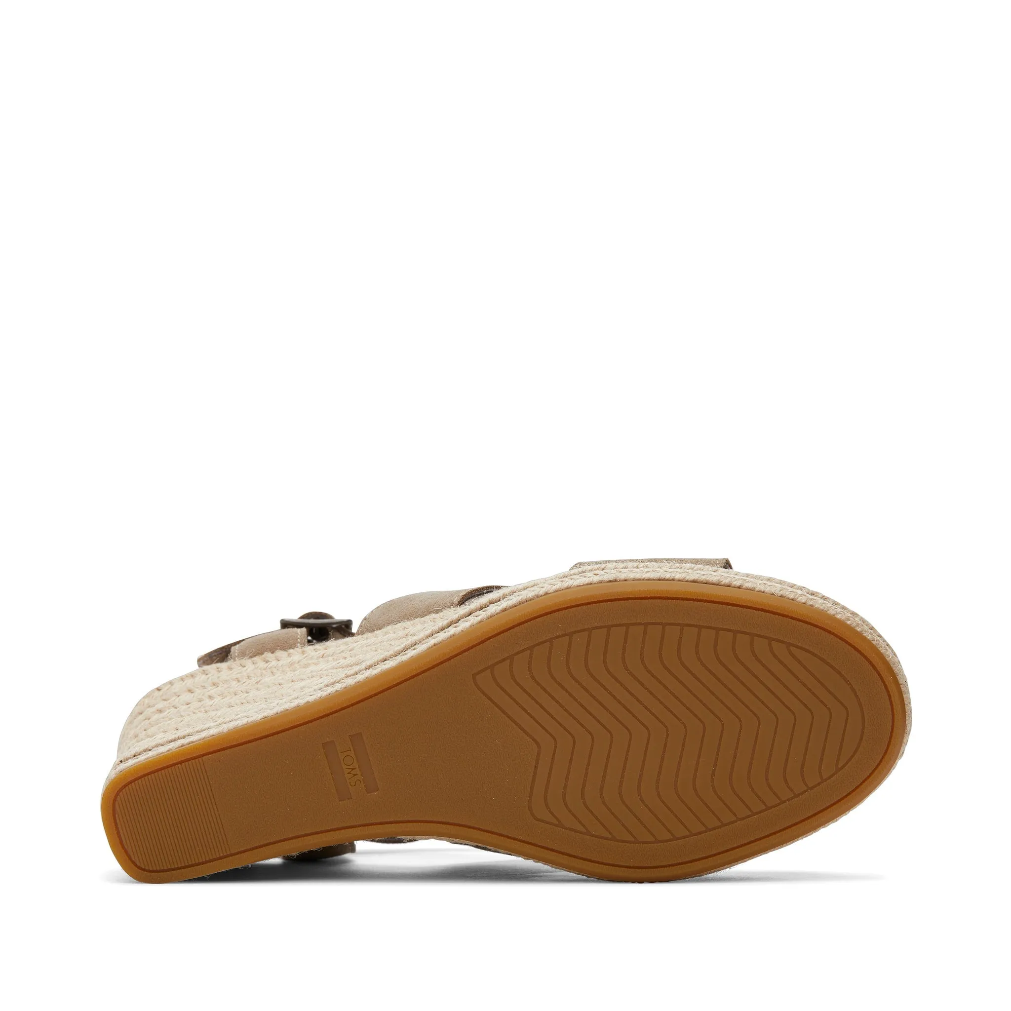 Madelyn Taupe Suede Wedge Sandal