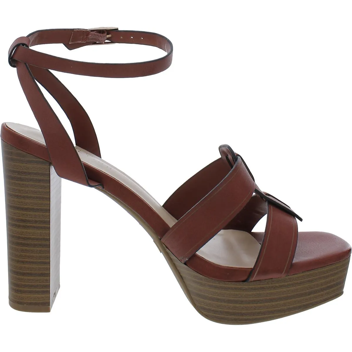 Mandilyn Womens Faux Leather Warm Heels