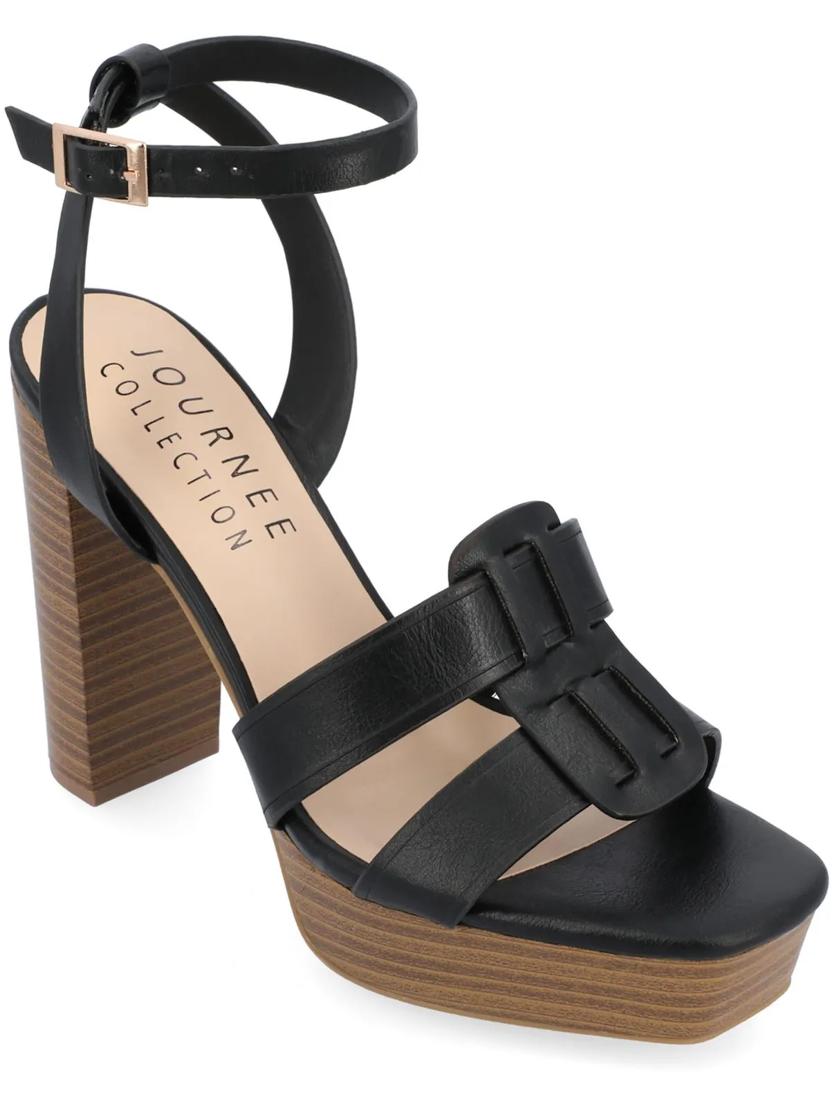 Mandilyn Womens Faux Leather Warm Heels