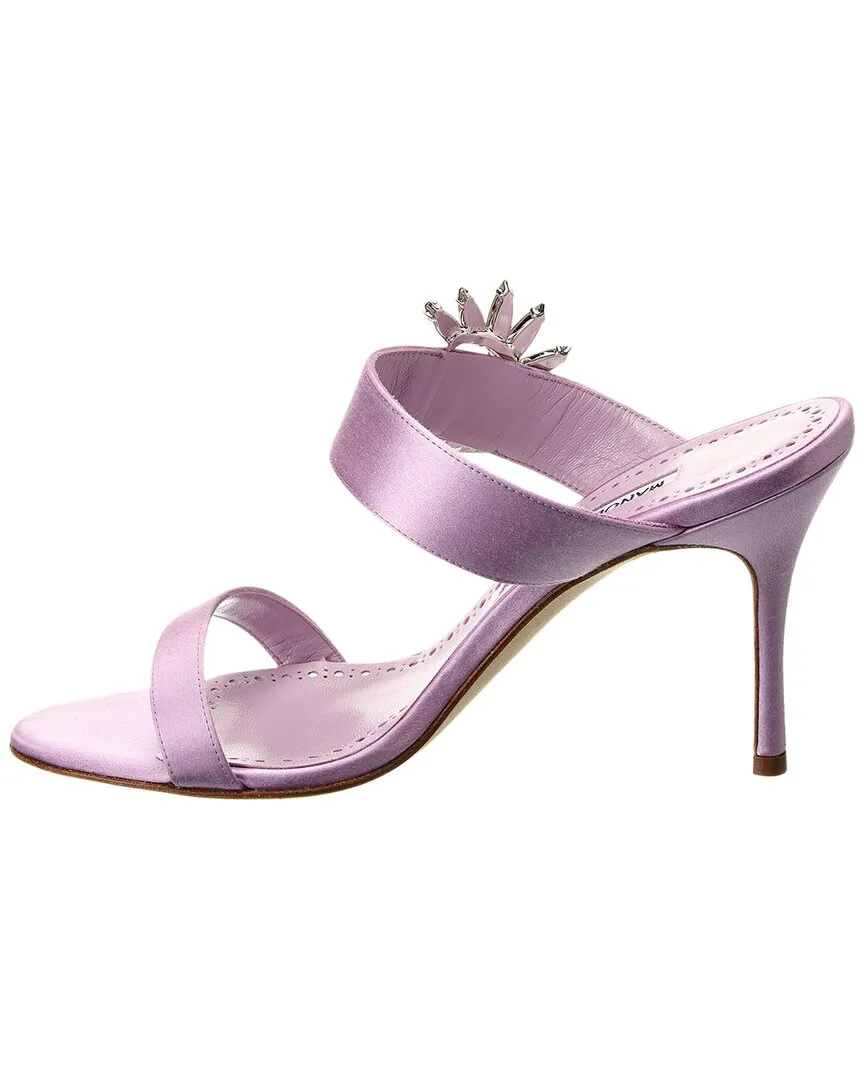 Manolo Blahnik Chivela 90 Satin Sandal