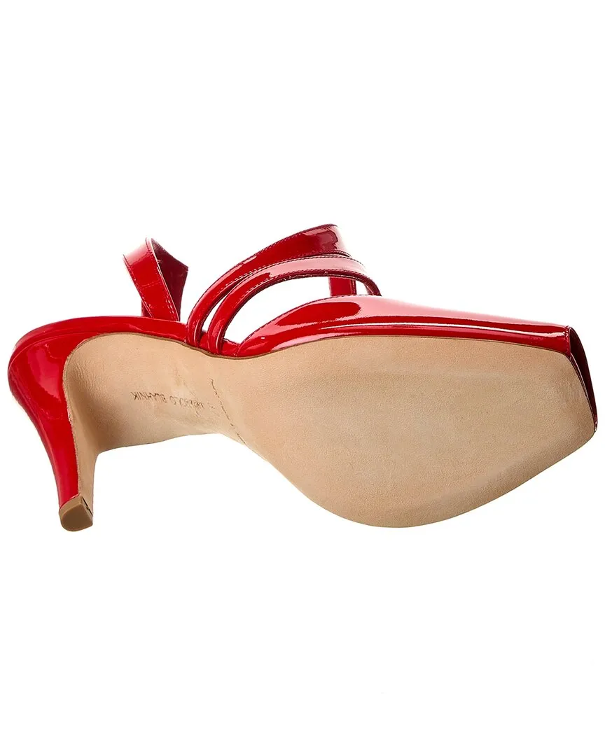 Manolo Blahnik Develi 105 Patent Slingback Sandal