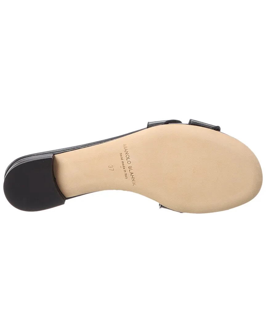Manolo Blahnik Haribalamu Leather Sandal