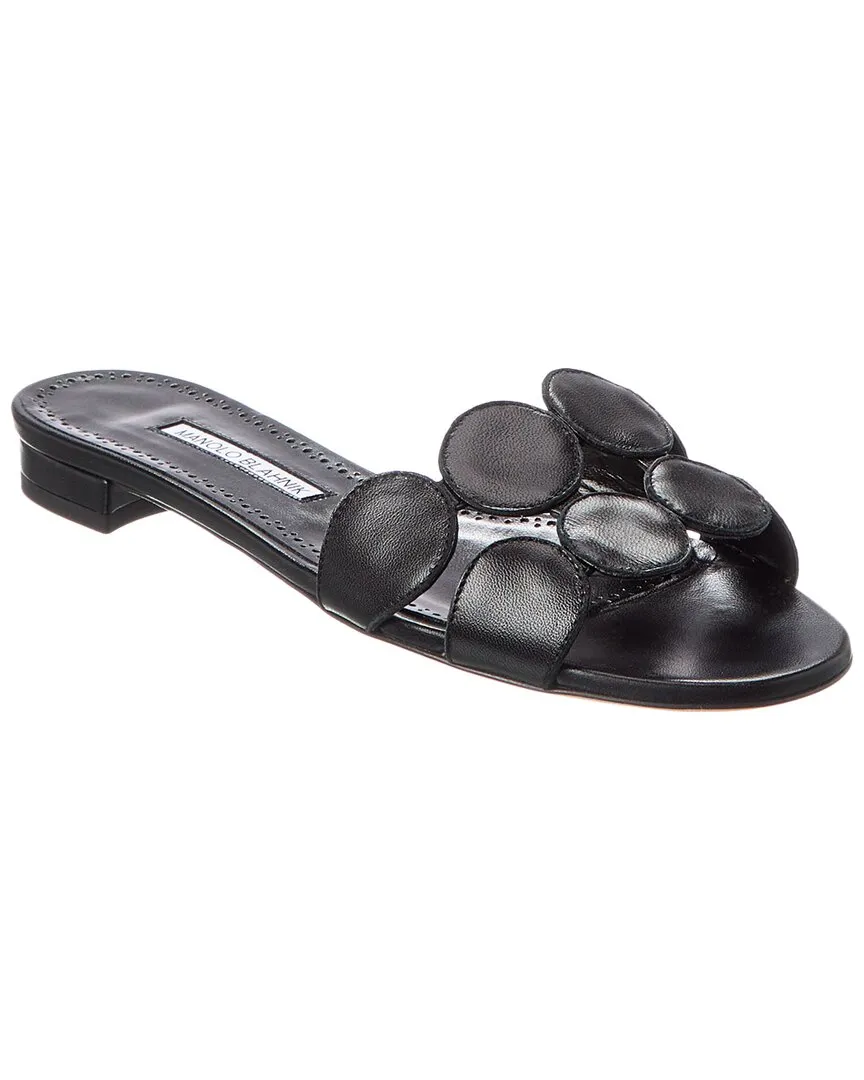 Manolo Blahnik Haribalamu Leather Sandal