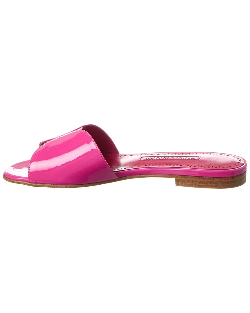 Manolo Blahnik Houramu Patent Sandal