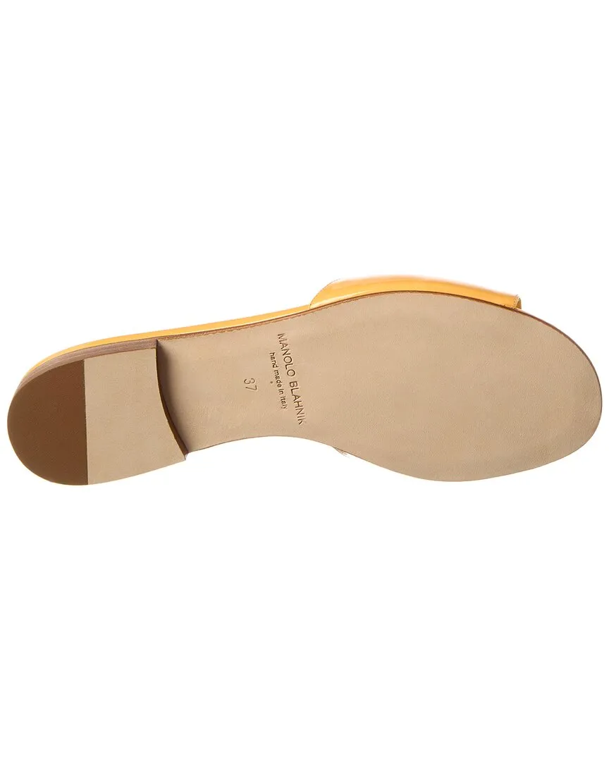 Manolo Blahnik Houramu Patent Sandal