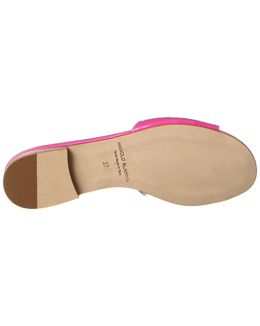 Manolo Blahnik Houramu Patent Sandal