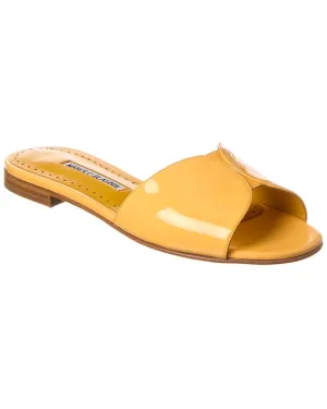 Manolo Blahnik Houramu Patent Sandal