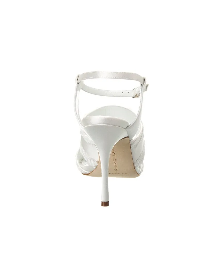Manolo Blahnik Janada 105 Satin Sandal