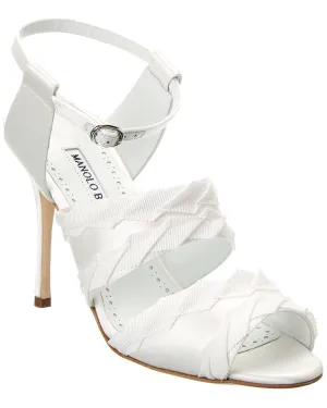 Manolo Blahnik Janada 105 Satin Sandal
