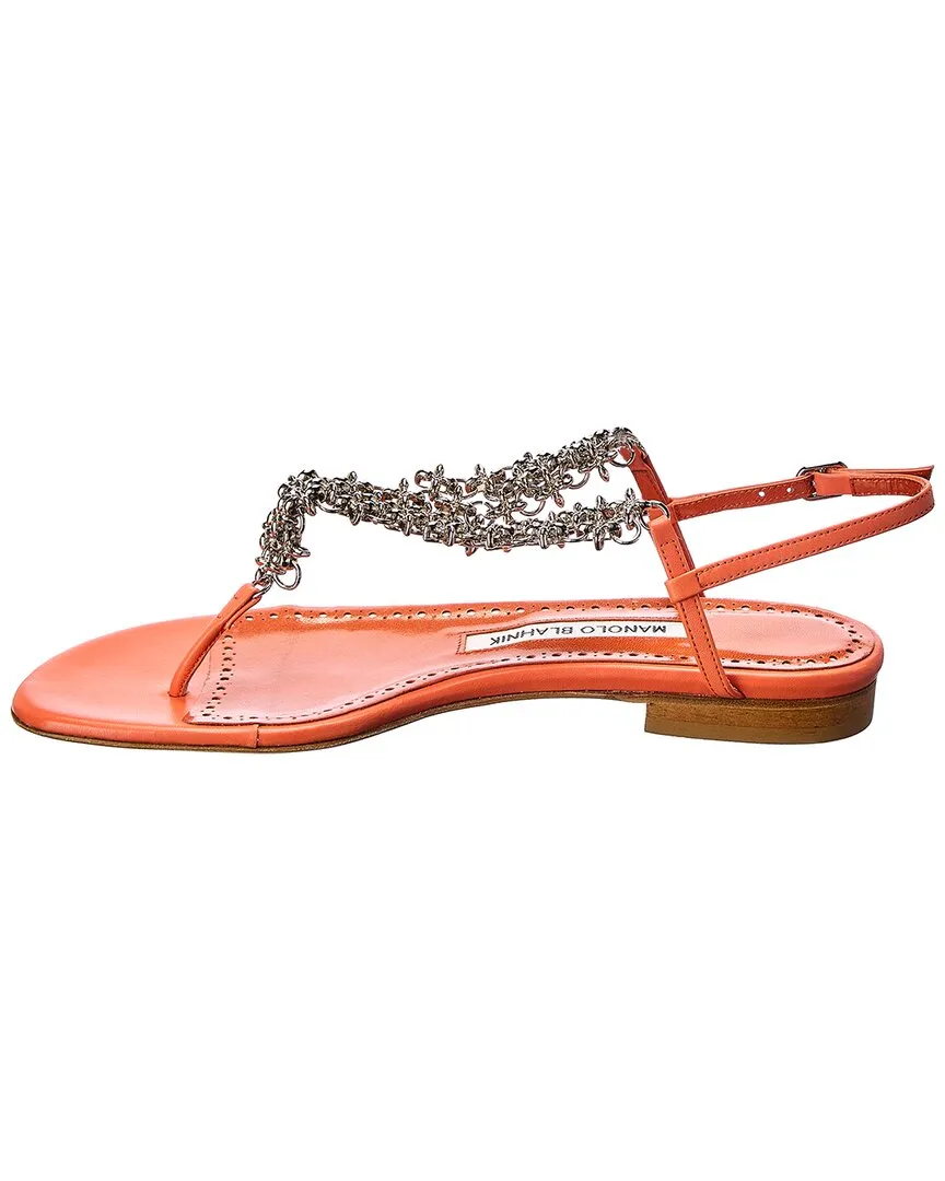Manolo Blahnik Leather Sandal