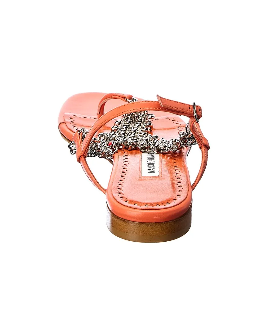 Manolo Blahnik Leather Sandal