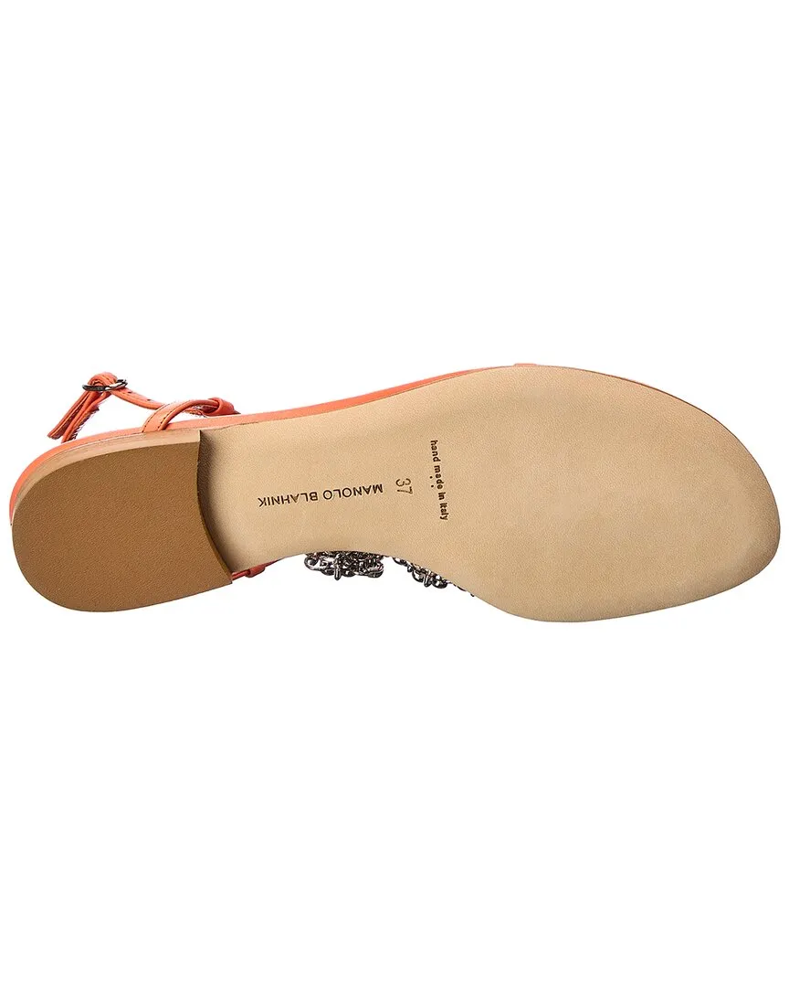 Manolo Blahnik Leather Sandal