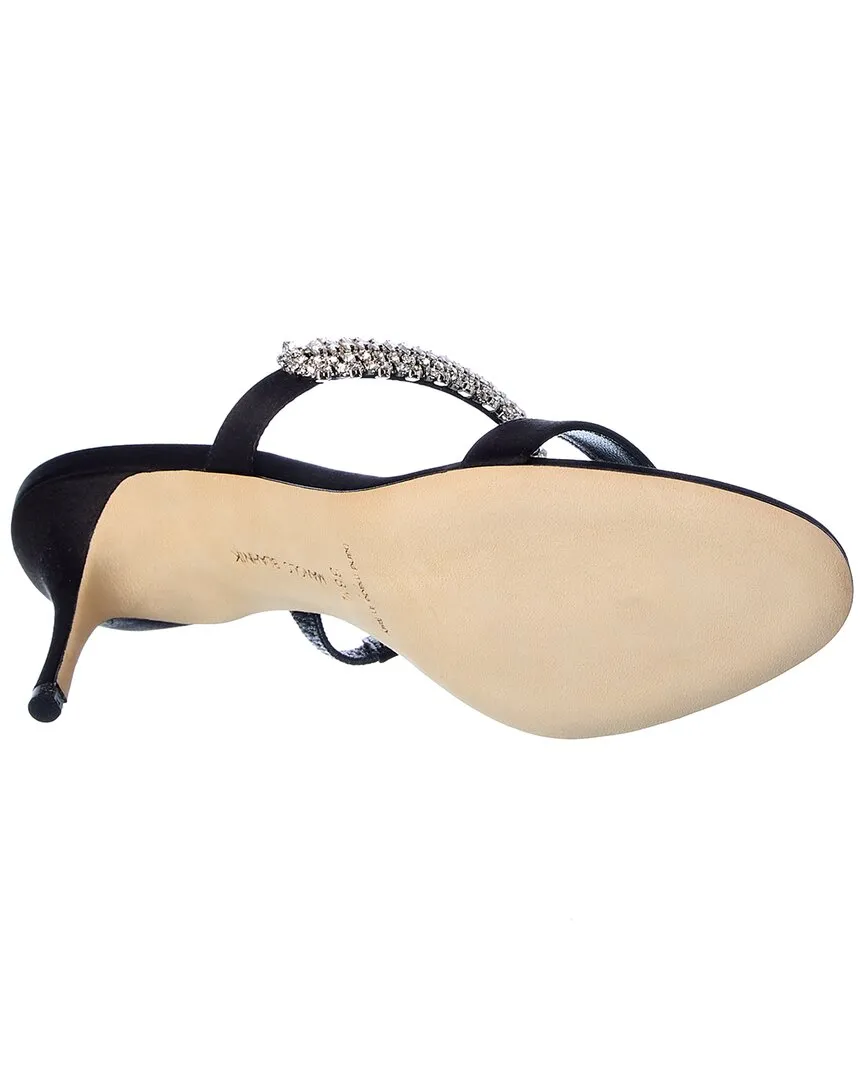 Manolo Blahnik Sako 70 Satin Sandal
