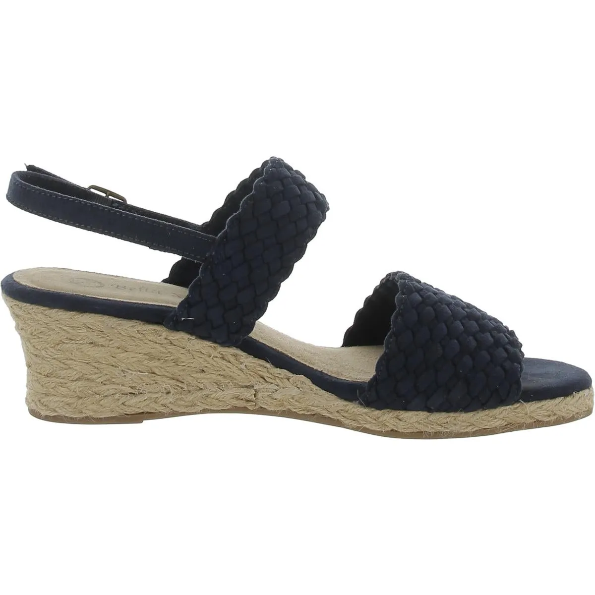 Mariella Womens Faux Suede Wedge Espadrilles
