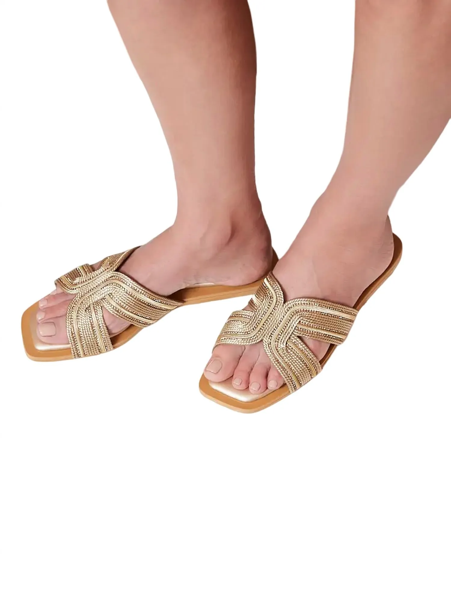Marisa H-Shaped Sandal In Beige