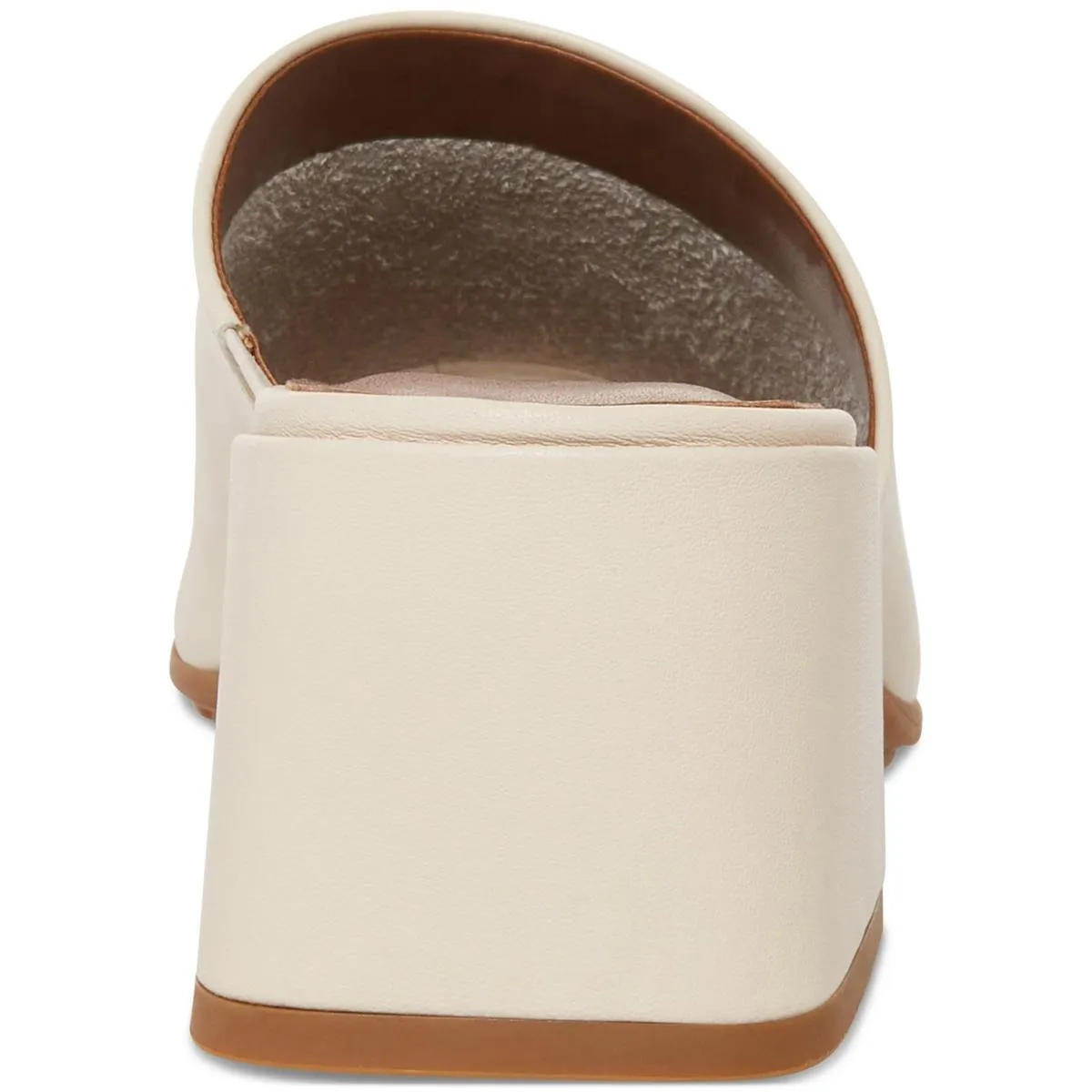 Marla Womens Leather Square Toe Block Heel