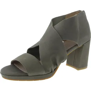 MARLA Womens Zipper Manmade Block Heel