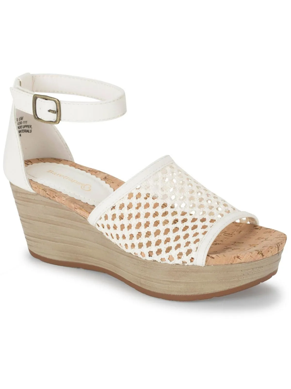 MARTA Womens Wedge Ankle Strap Heels
