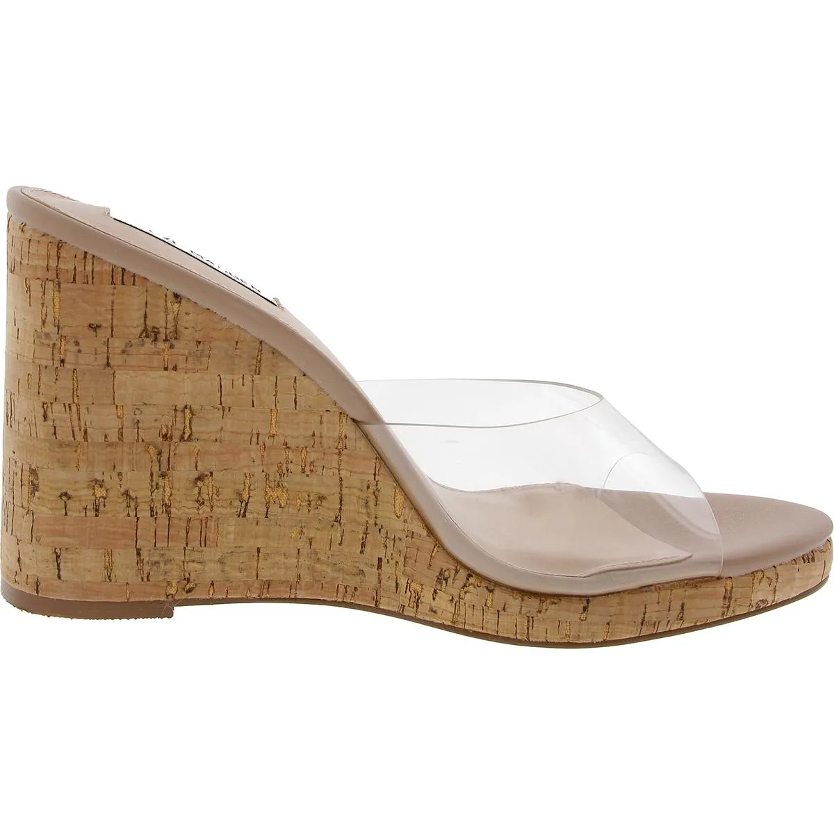 Marvelous Womens Cork Leather Wedge Sandals