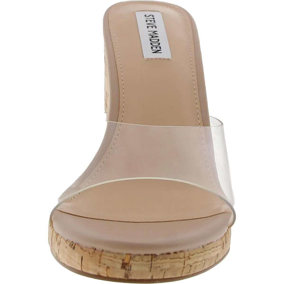 Marvelous Womens Cork Leather Wedge Sandals