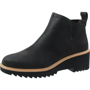 Maude Womens Zipper Leather Booties