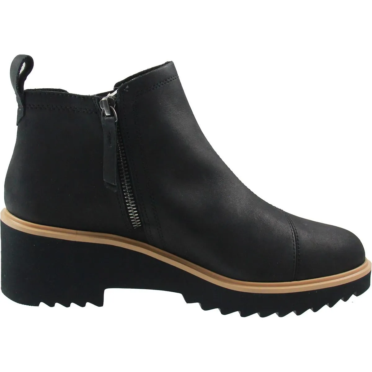 Maude Womens Zipper Leather Booties