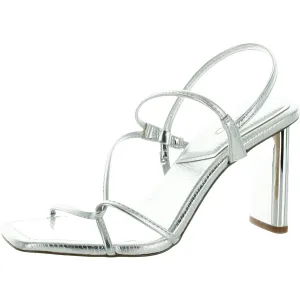 Meagan Womens Strappy Faux Leather Slingback Sandals