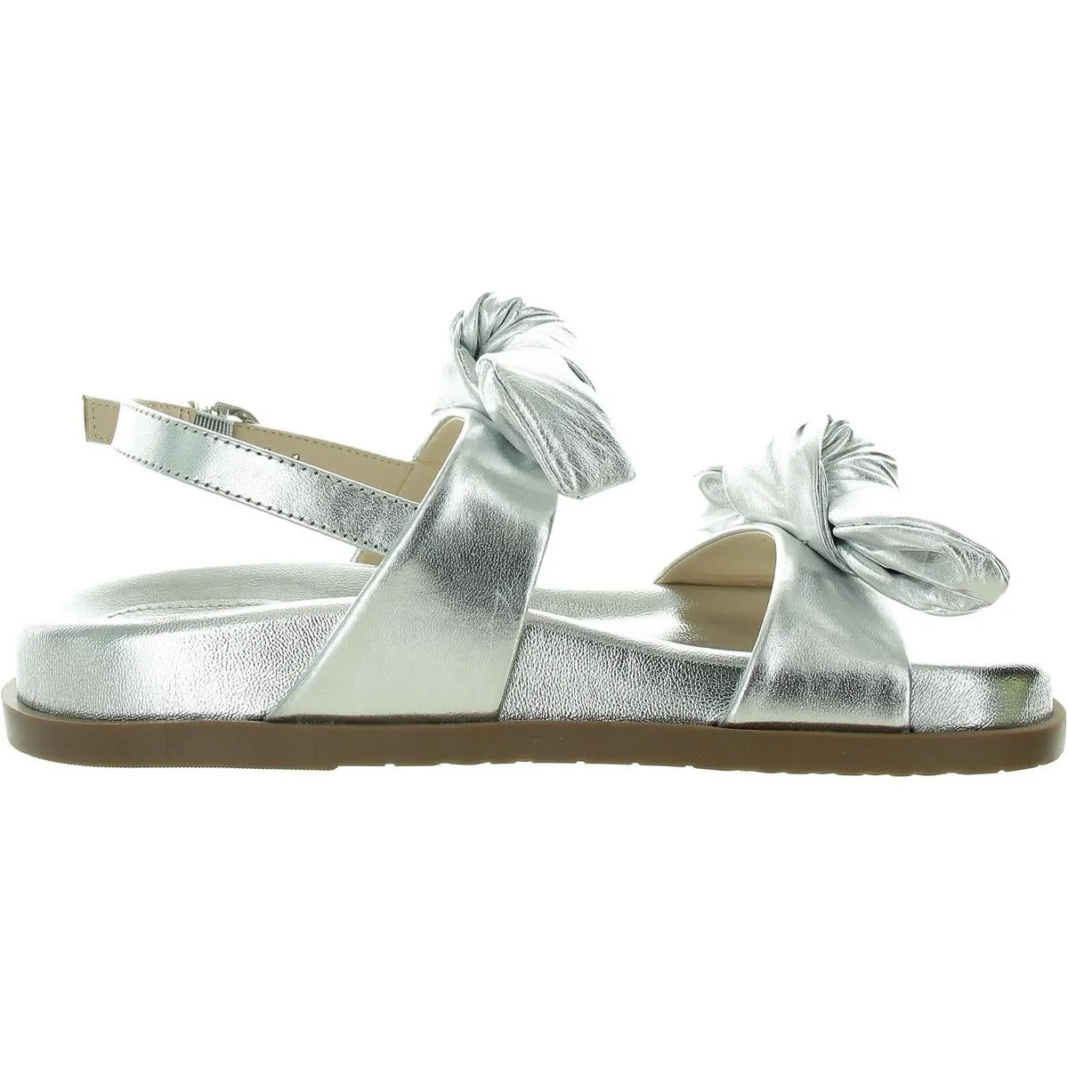 Melody Flat Sandal Womens Metallic Manmade Slingback Sandals