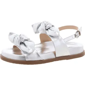 Melody Flat Sandal Womens Metallic Manmade Slingback Sandals