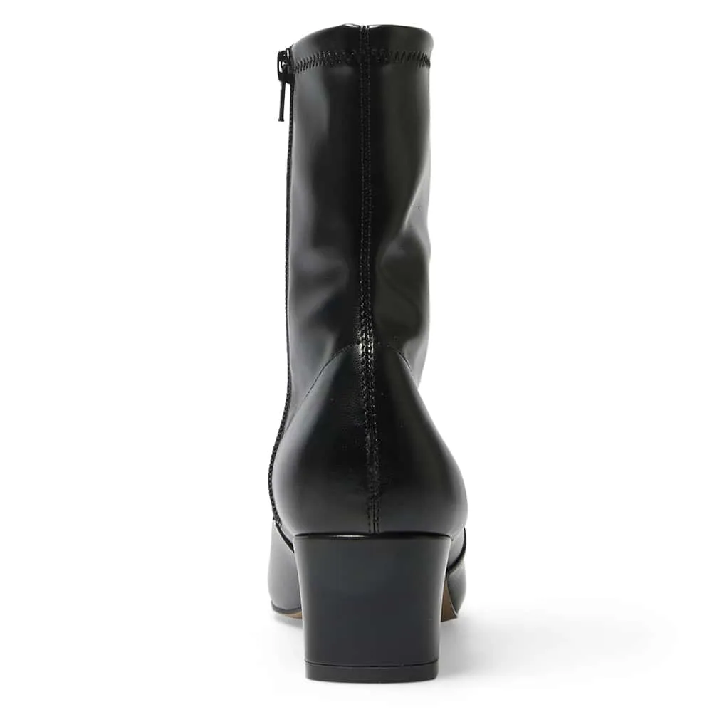 Mercy Boot in Black Leather