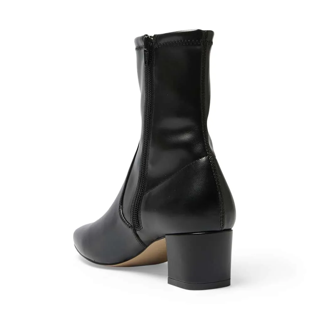 Mercy Boot in Black Leather