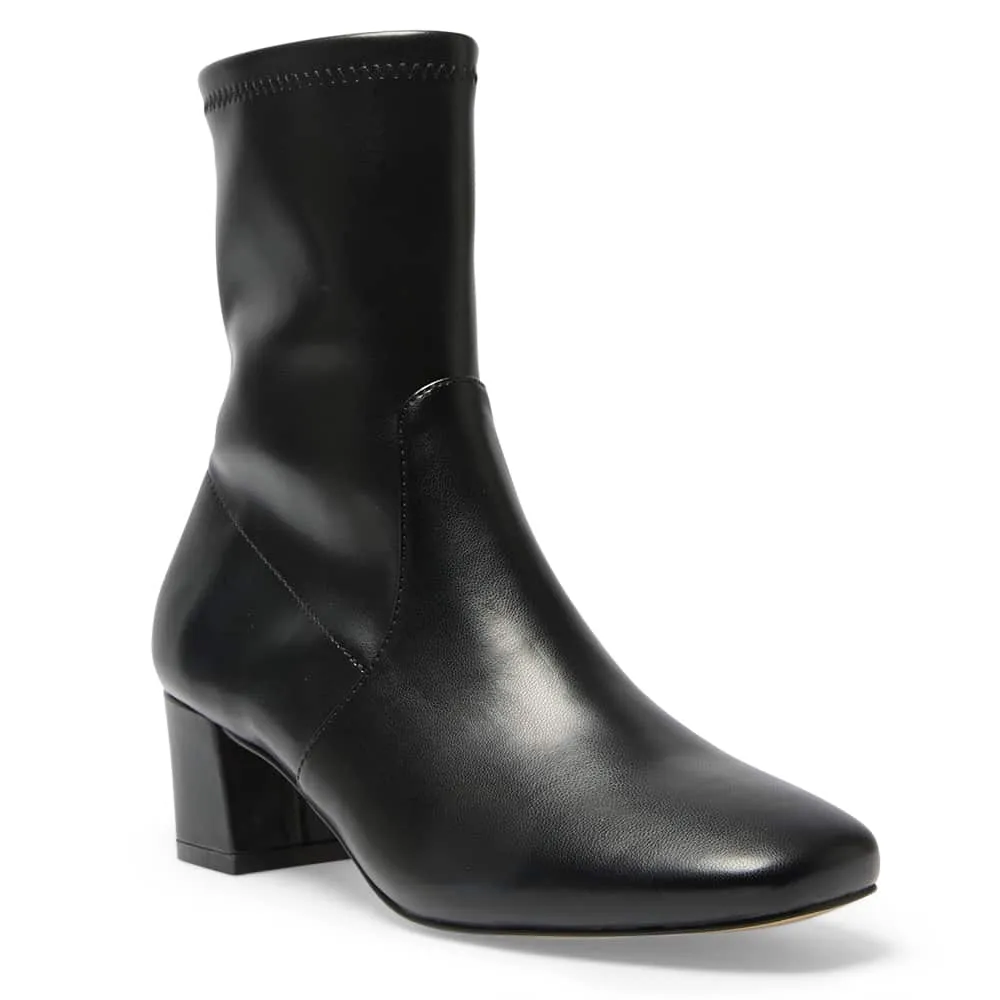 Mercy Boot in Black Leather