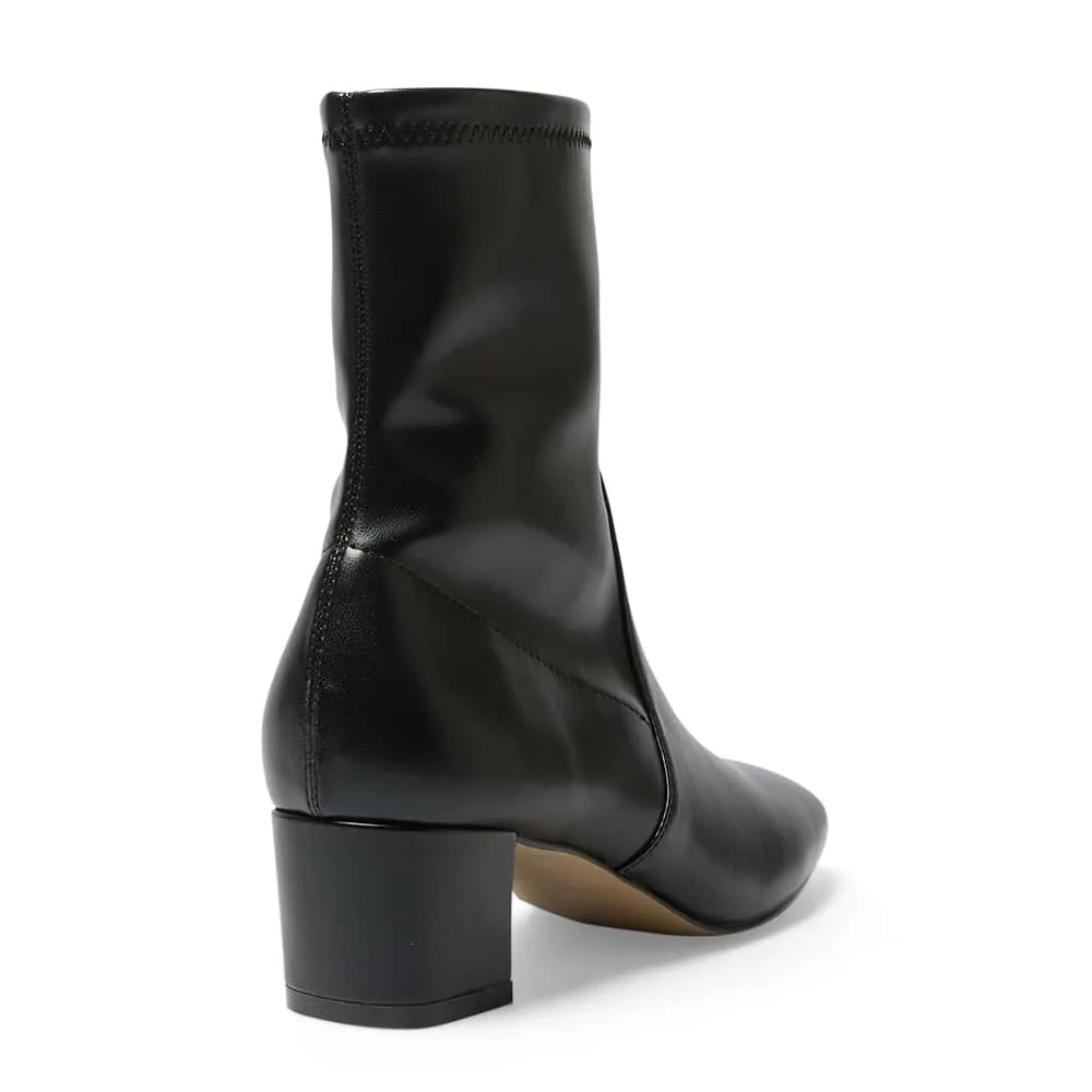 Mercy Boot in Black Leather