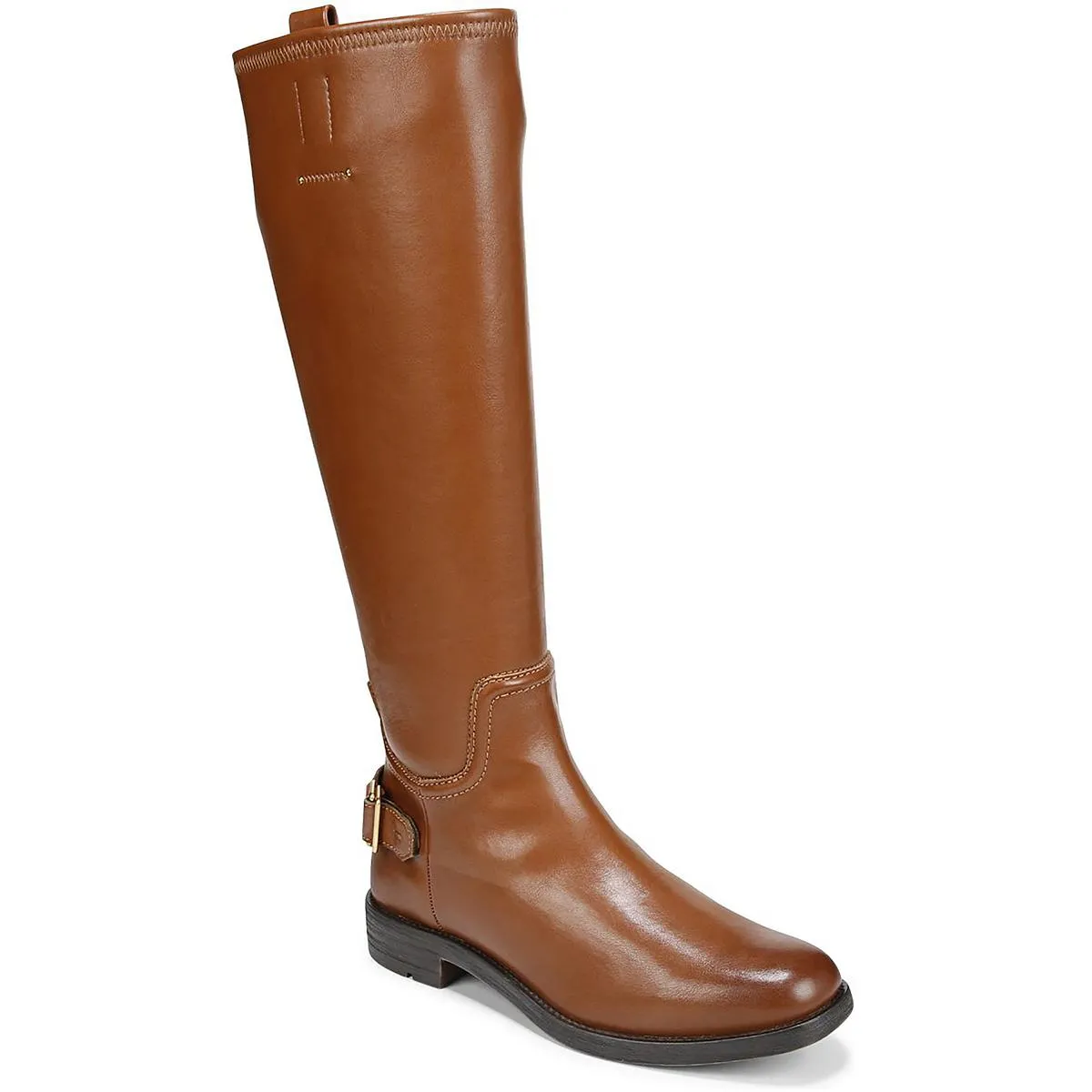 Merina Womens Buckle Embossed Knee-High Boots