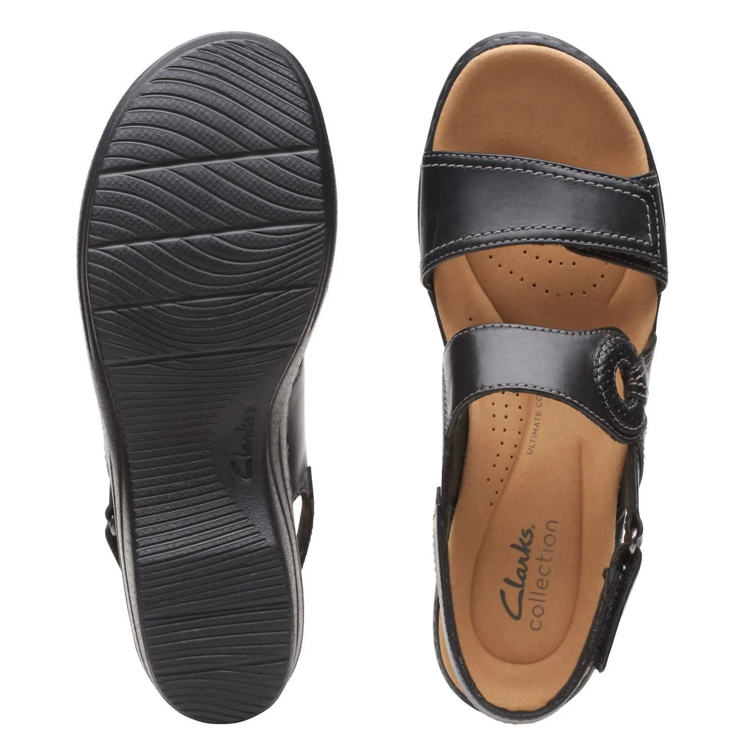 Merliah Sandal In Opal Black Leather