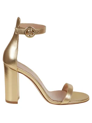 Metallic Leather Sandal