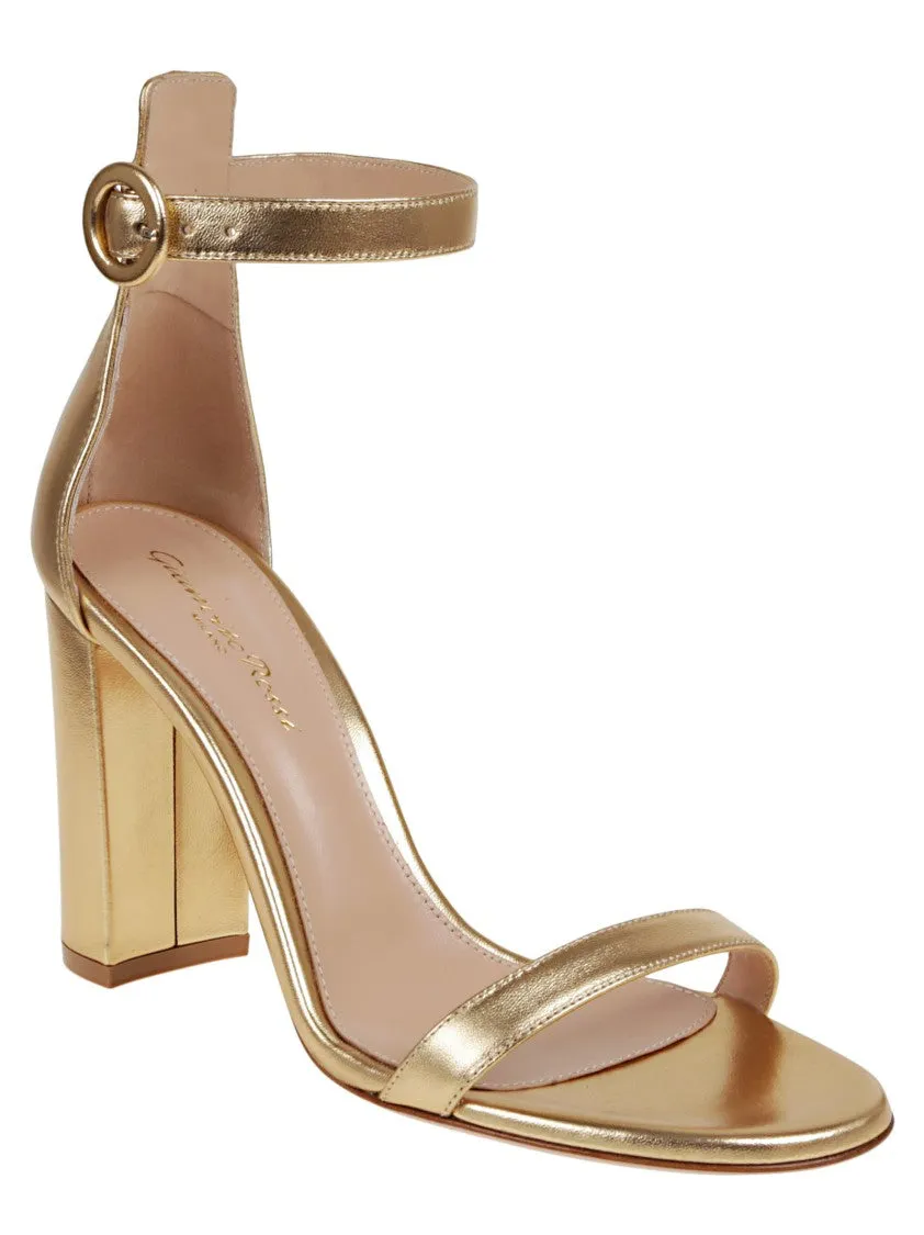 Metallic Leather Sandal