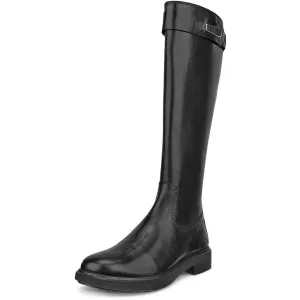 Metrople Amsterdam Womens Zipper Leather Knee-High Boots