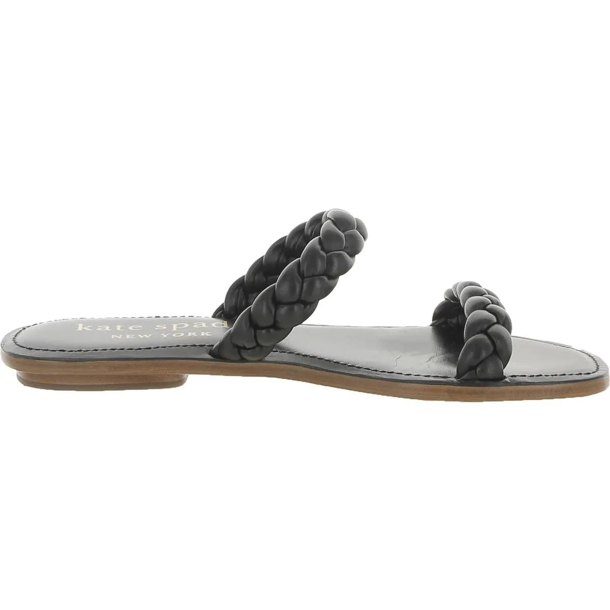 Miami Womens leather flat Slide Sandals