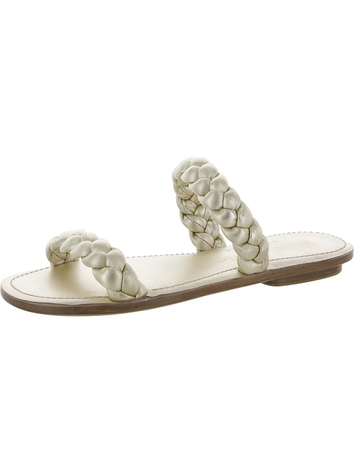 Miami Womens leather flat Slide Sandals