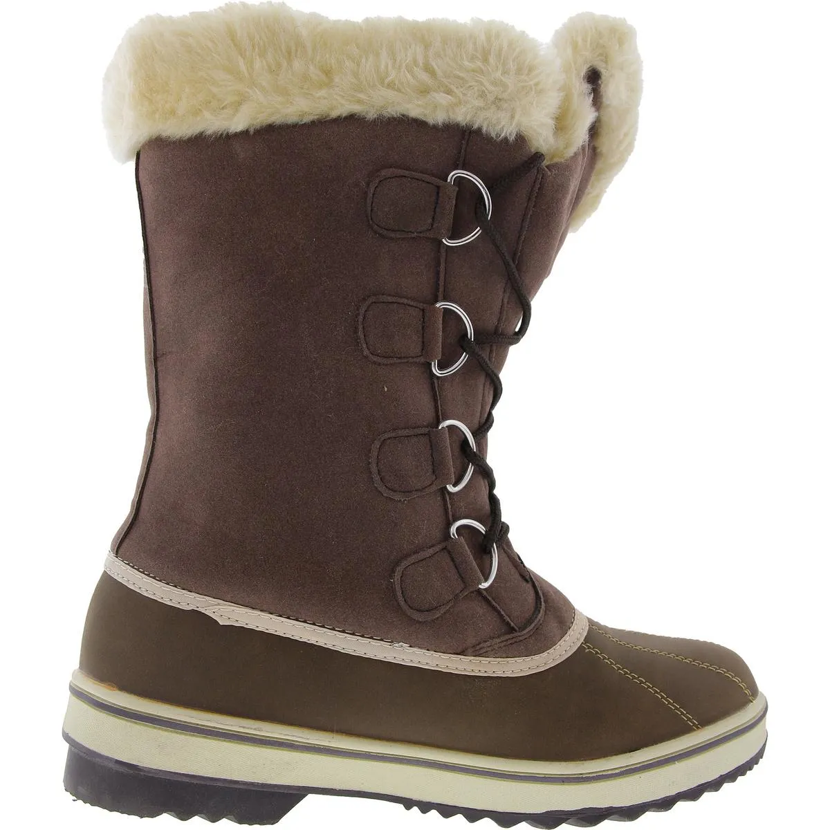 Mikkey Womens Warm Stitched Winter Boots
