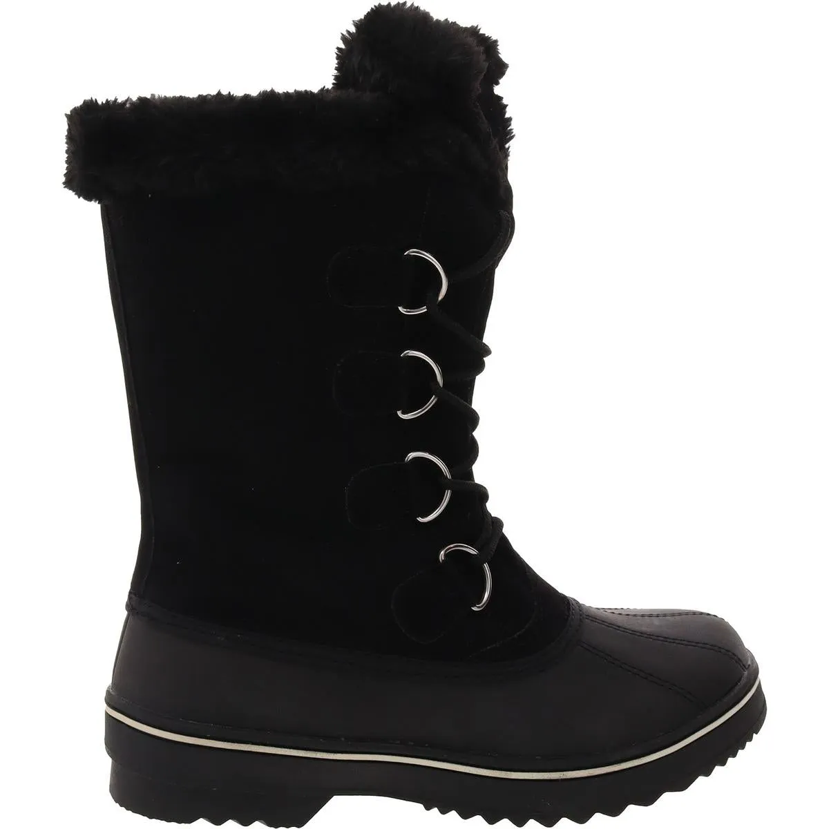 Mikkey Womens Warm Stitched Winter Boots