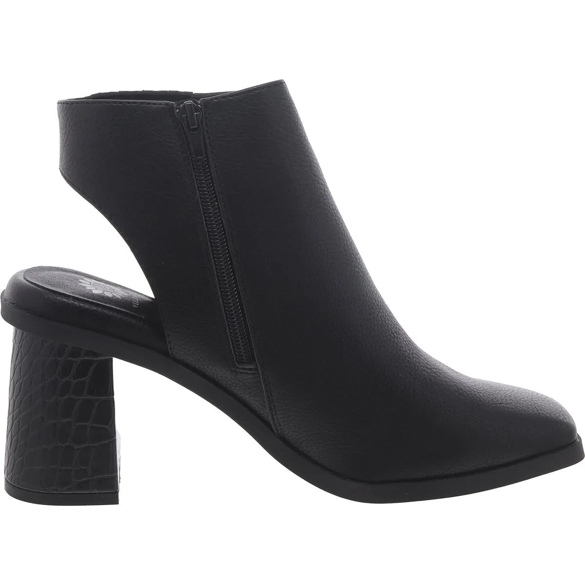 Millar Womens Faux Leather Square Toe Booties