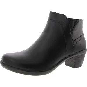 Mindy Womens Solid Leather Booties
