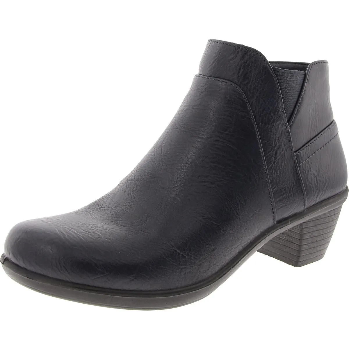 Mindy Womens Solid Leather Booties