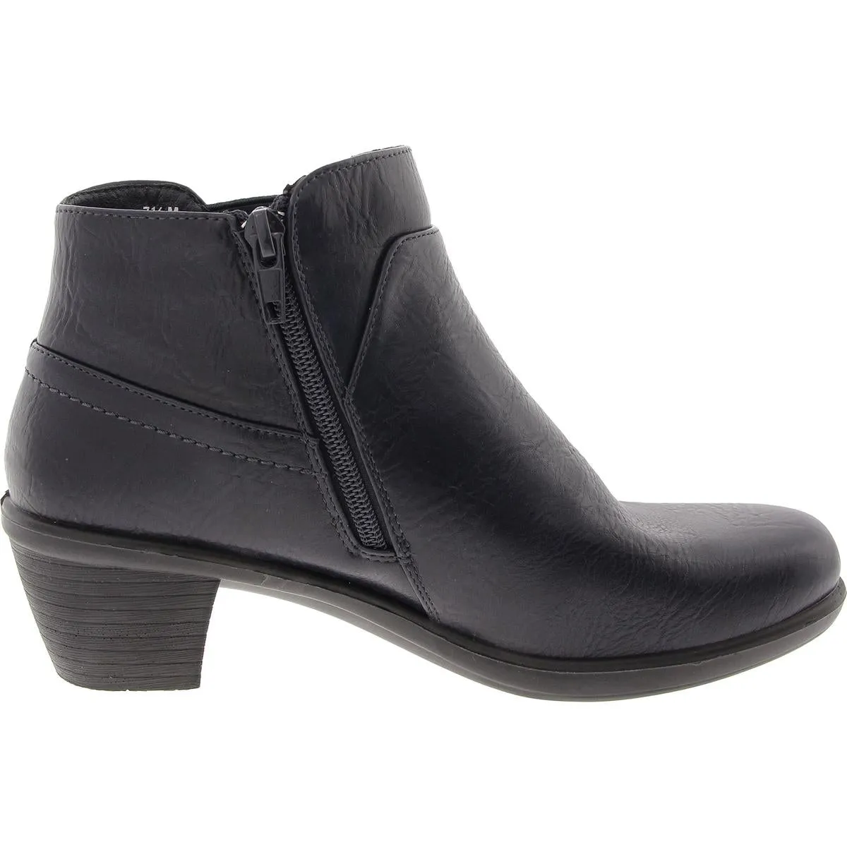 Mindy Womens Solid Leather Booties