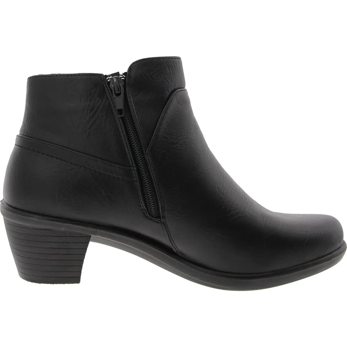 Mindy Womens Solid Leather Booties