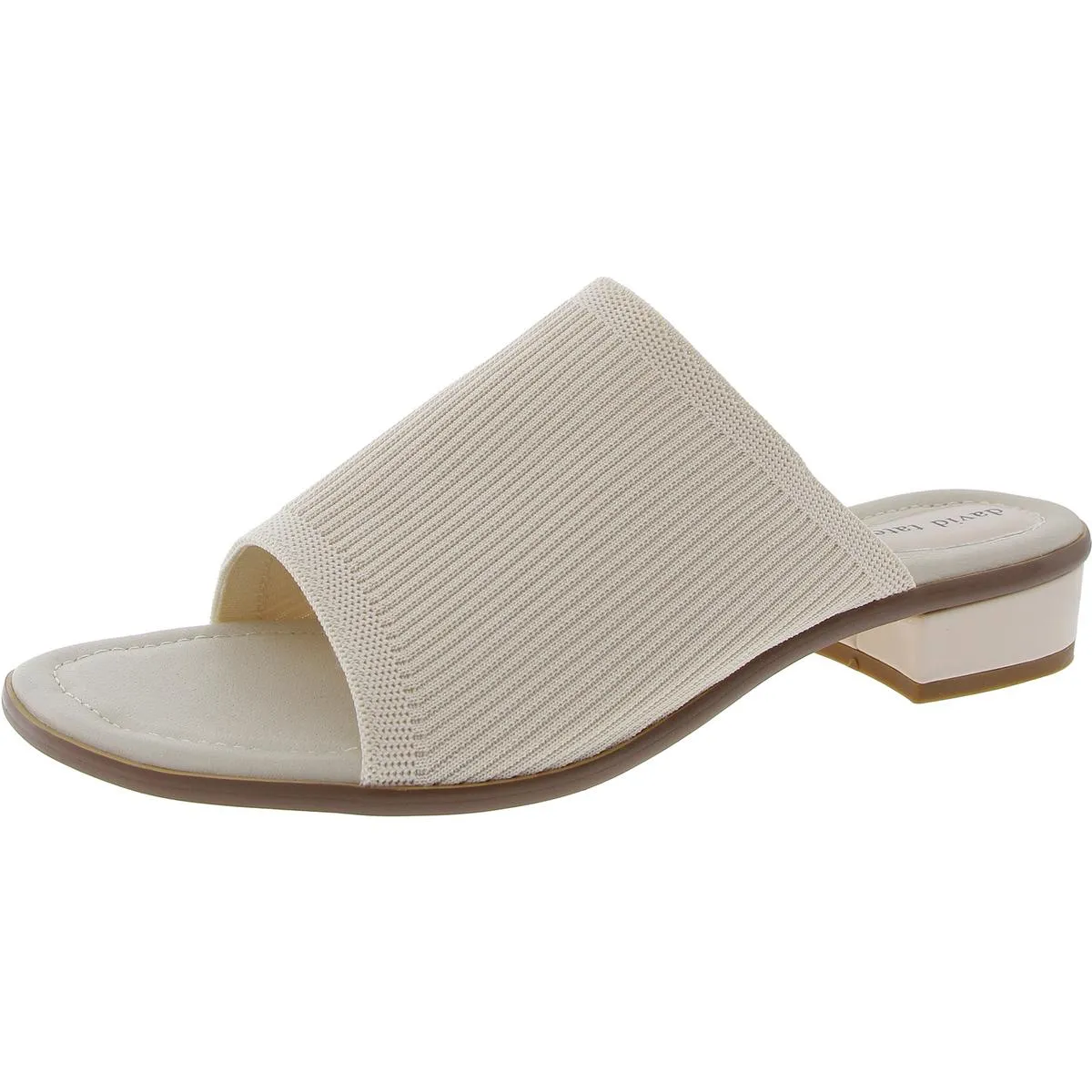 Minty Womens Leather Open Toe Slide Sandals