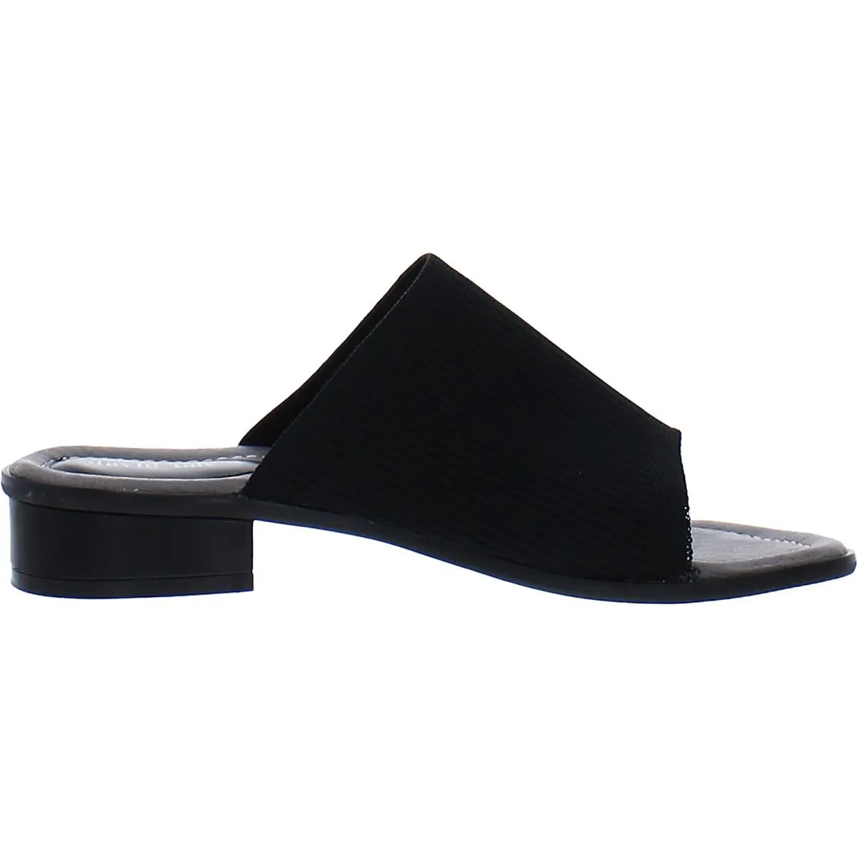 Minty Womens Leather Open Toe Slide Sandals